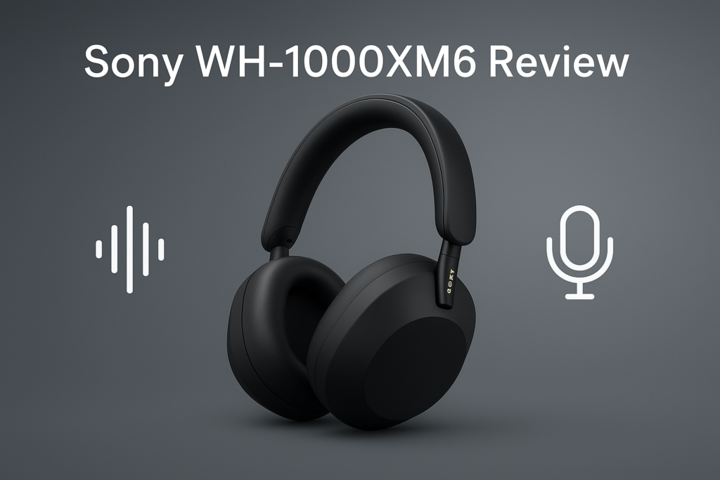 Sony WH-1000XM6 noise-cancelling headphones review showing design and comfort