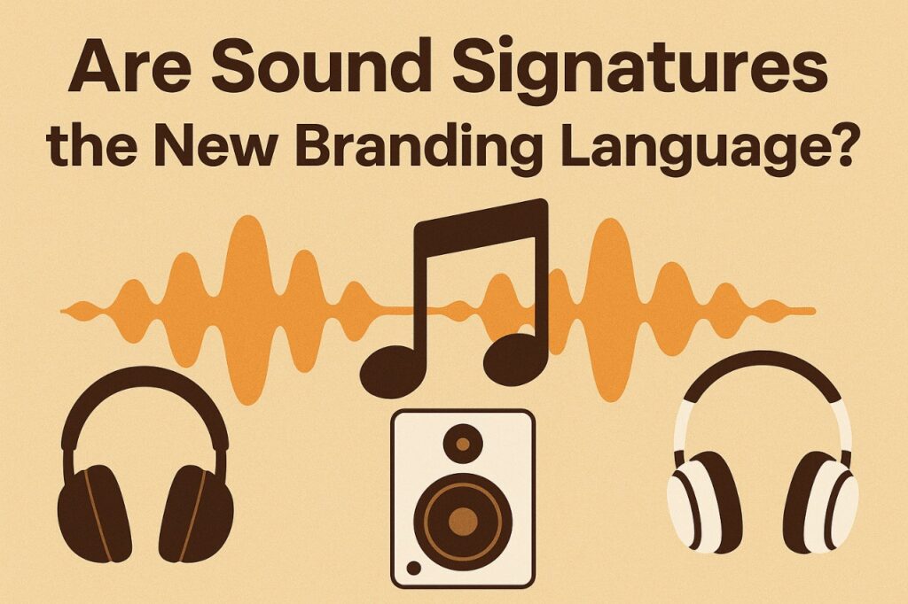 sound signatures branding concept illustrating how audio identity shapes modern devices