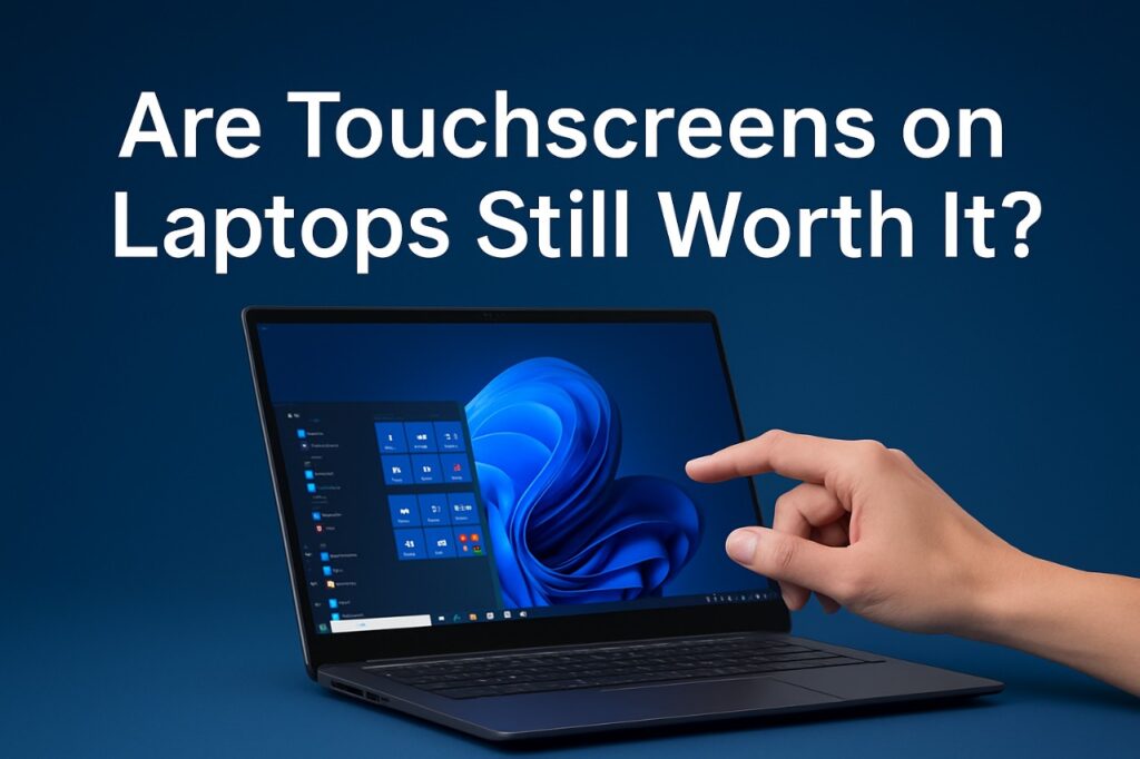 Touchscreen laptops in 2025 showing modern workflow interaction