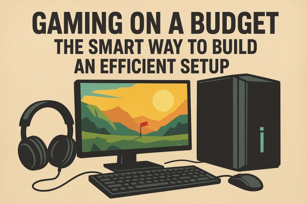 Illustration of modern gaming platforms 2025 showing PlayStation, Xbox, PC, and cloud dashboards to represent the shift from console wars to ecosystem wars