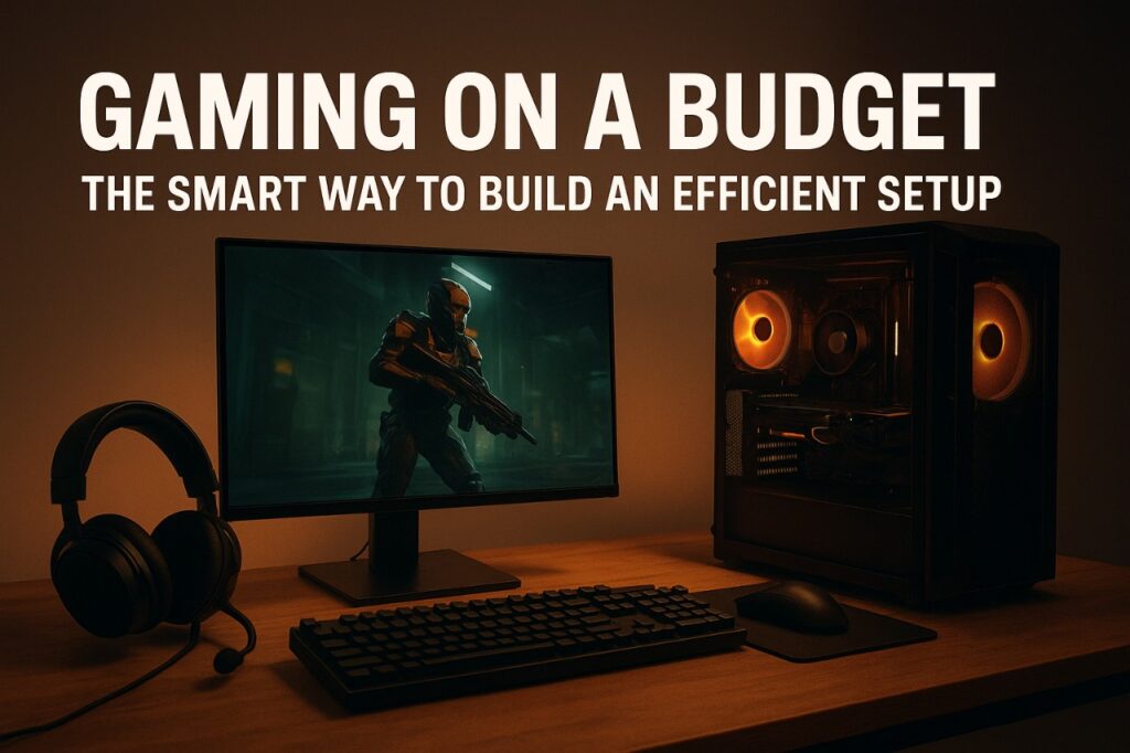 Modern budget gaming setup optimized for performance and efficiency