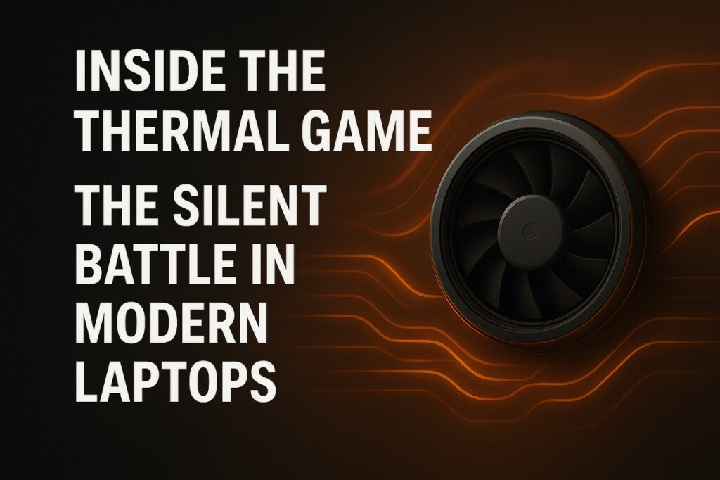 Thermal game cooling system diagram showing heat flow and airflow engineering.