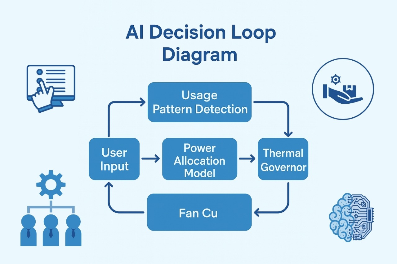 The Laptop Revolution AI Decision Loop Diagram