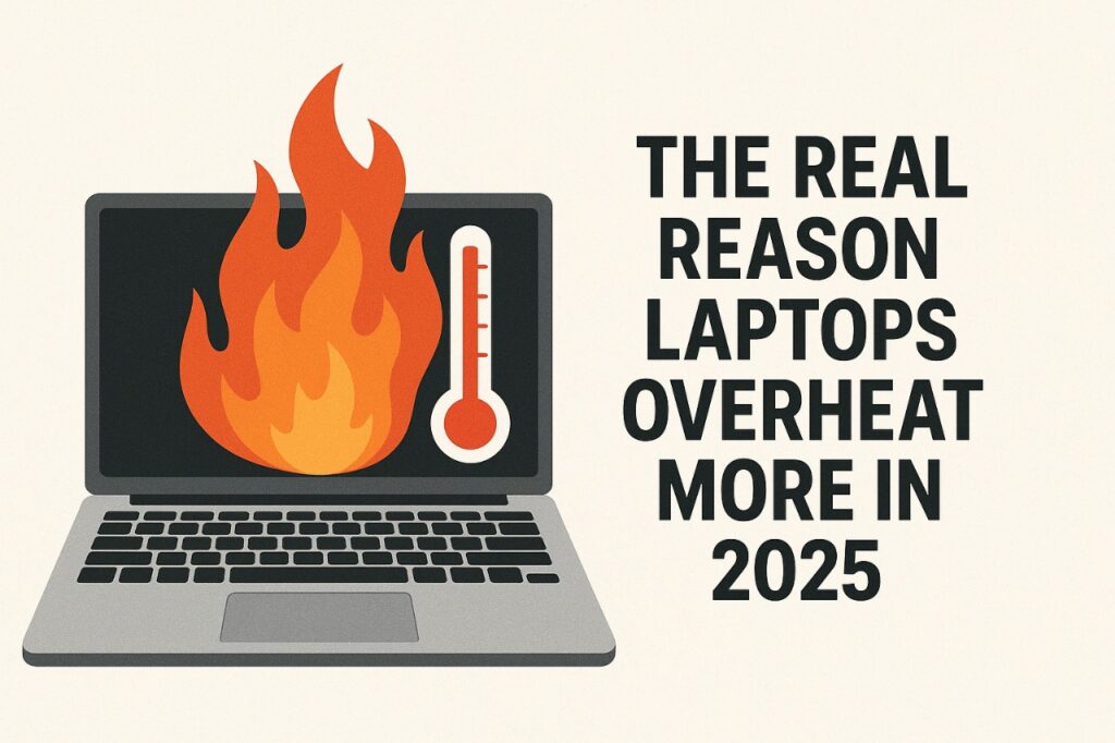 Modern laptops overheat due to thin chassis and powerful internal components.