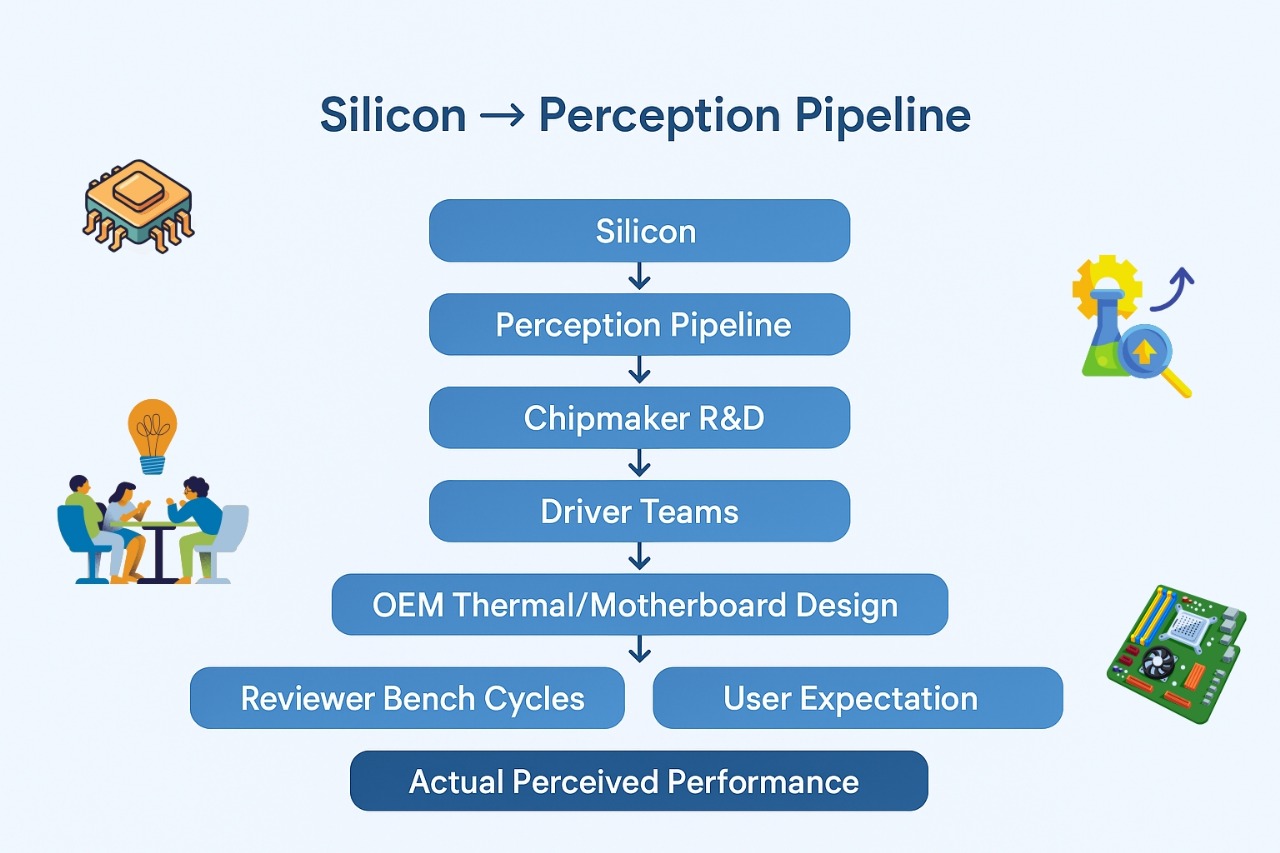 The State of Gaming Hardware in 2025 Silicon → Perception Pipeline diagram