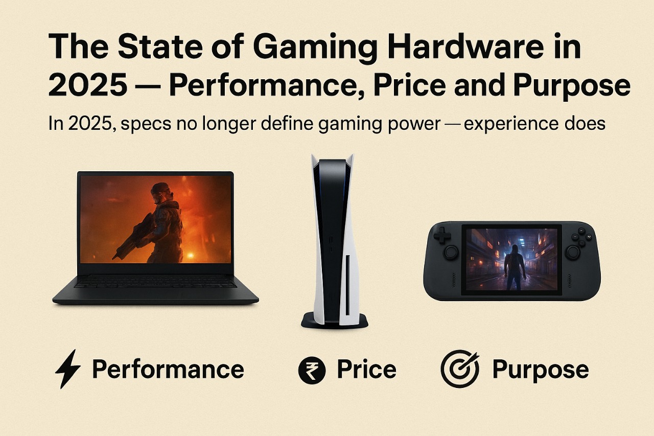 Chart showing gaming hardware 2025 trends focusing on stability, sustained clocks, thermal efficiency, and VRAM headroom for smoother gameplay