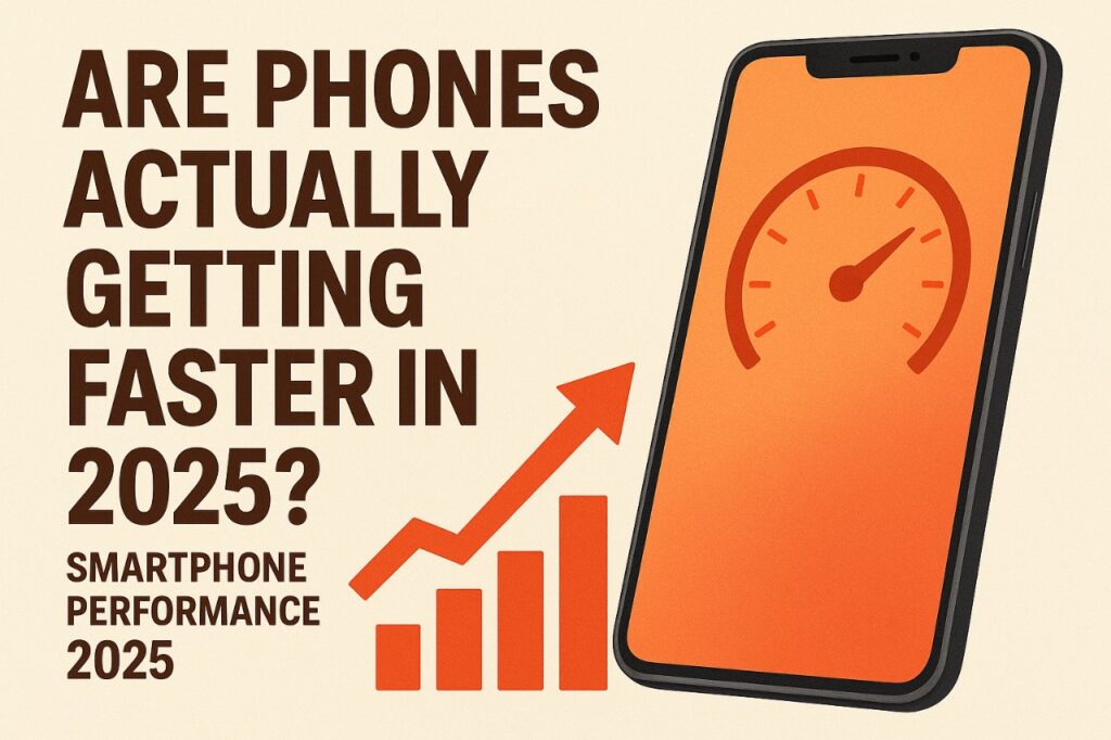 Chart comparing smartphone performance 2025 improvements in CPU, GPU, RAM, and storage