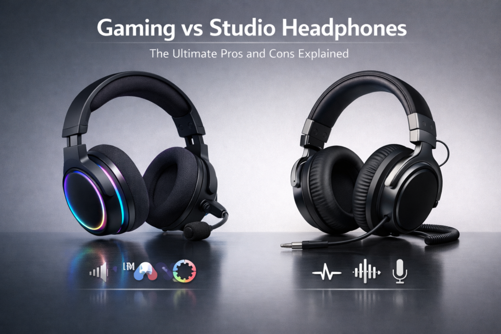 Gaming vs studio headphone comparison