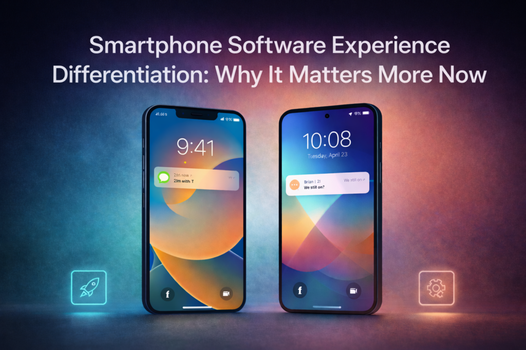 Smartphone software experience differentiation shaping how modern phones feel in daily use