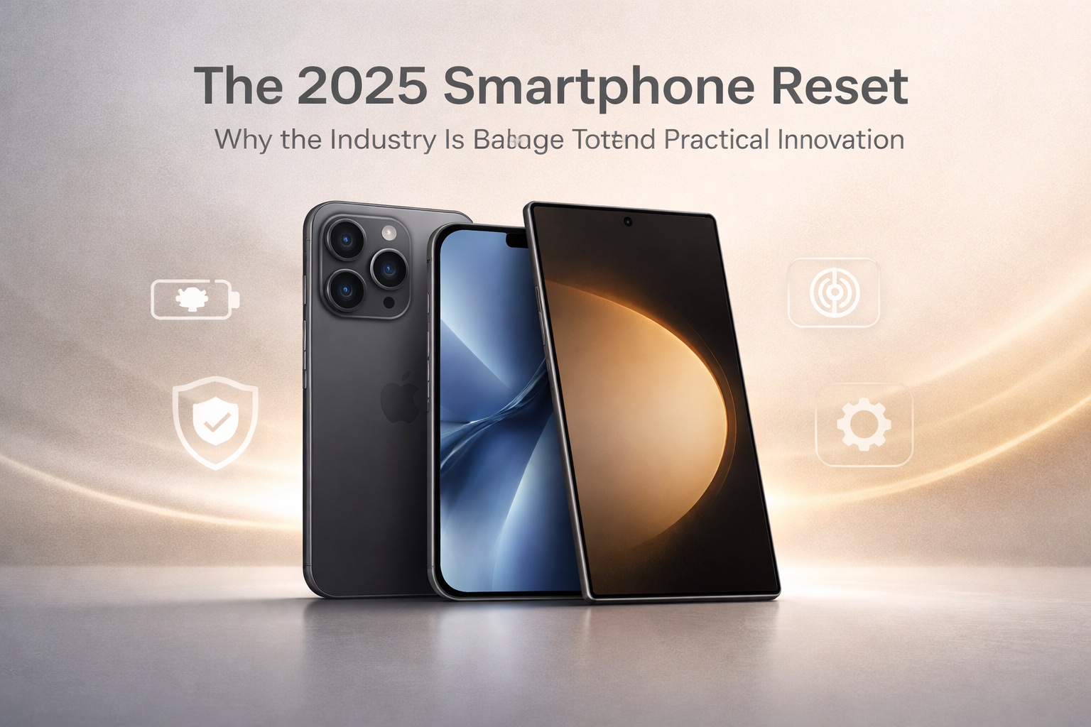 Practical Smartphone Innovation 2025 visual showing phones optimized for thermals, battery, and real-world reliability.