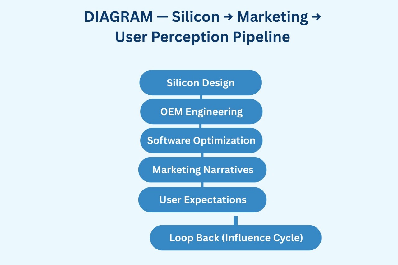 DIAGRAM — Silicon → Marketing → User Perception Pipeline