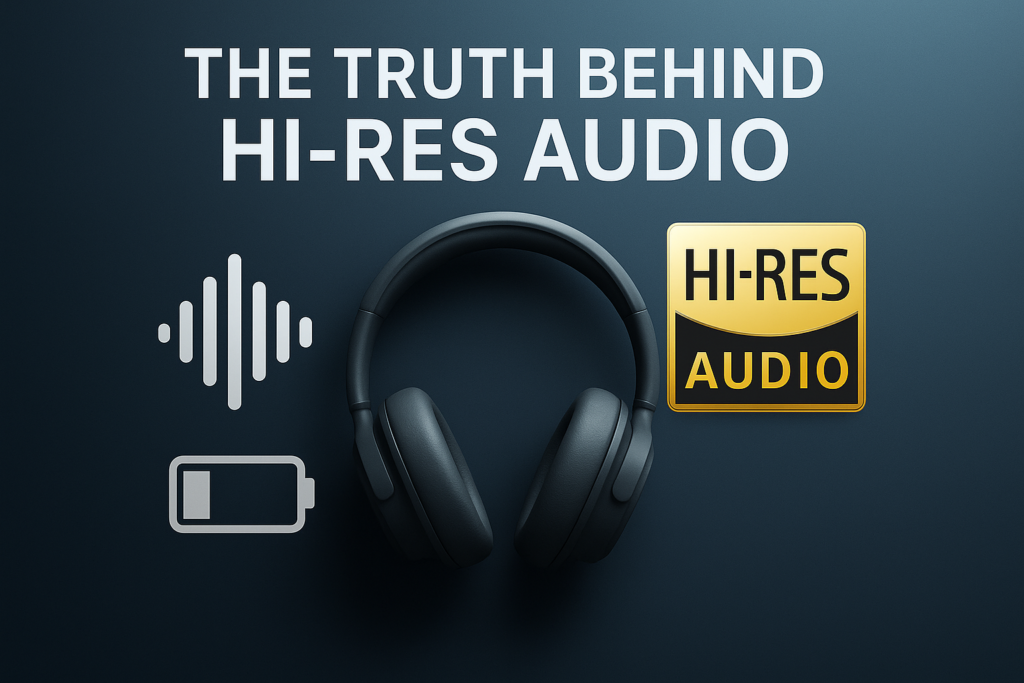 hi-res audio comparison showing CD quality vs high resolution audio formats