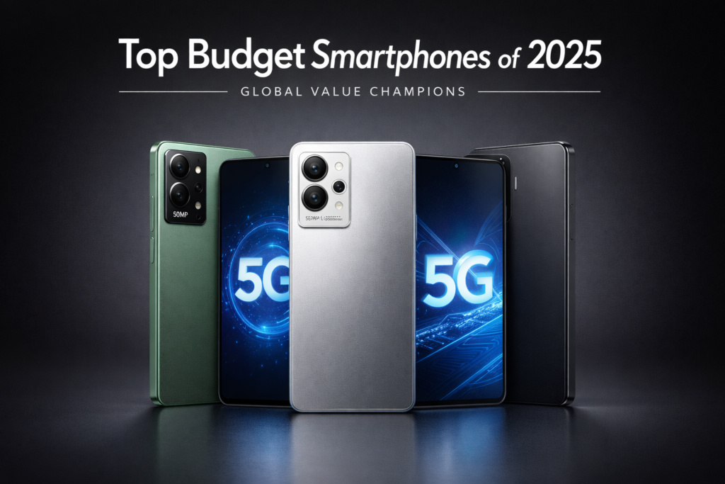 Best budget smartphones of 2025 showcasing design, performance, and battery value