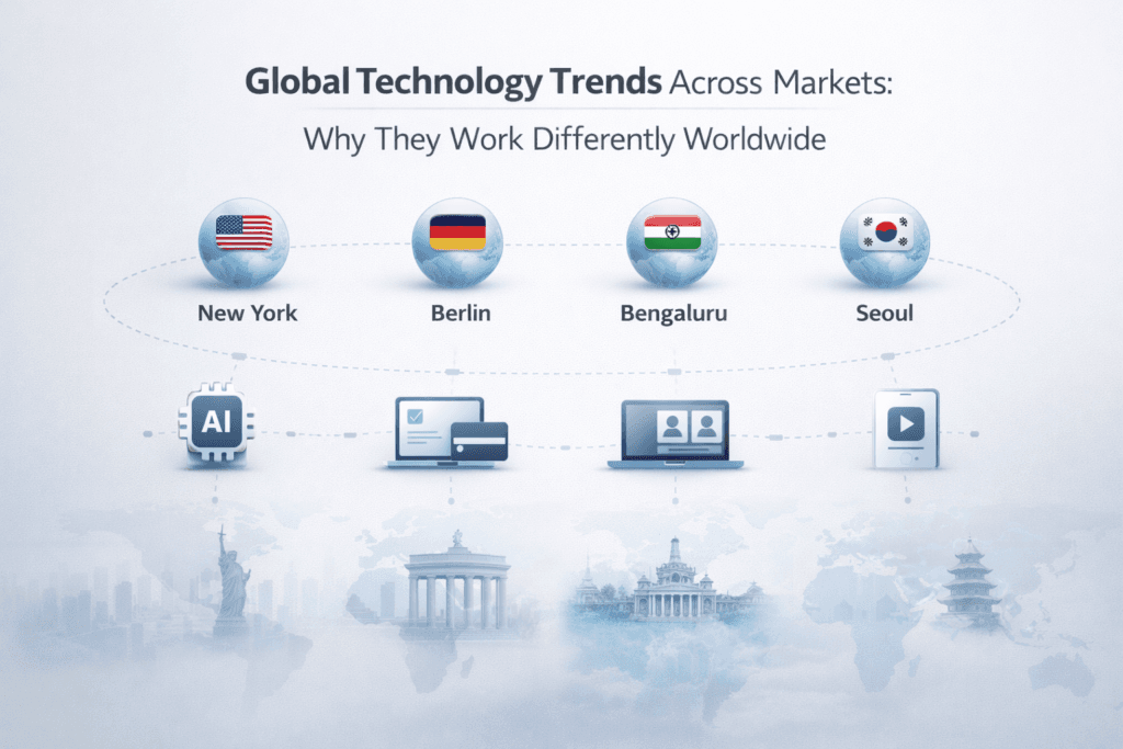 Global technology trends across markets behaving differently worldwide