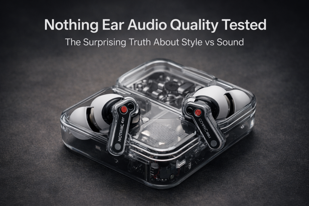Nothing Ear (a) earbuds highlighting Nothing Ear audio quality and minimalist design