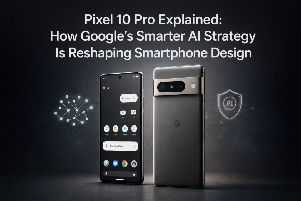 Pixel 10 Pro showcasing Google’s AI-first smartphone design philosophy