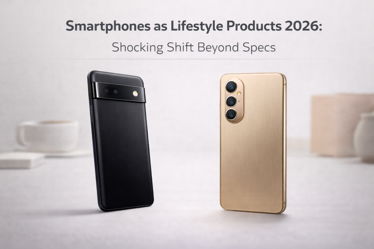 Smartphones as lifestyle products 2026 showing phones as fashion, identity signals in daily life.