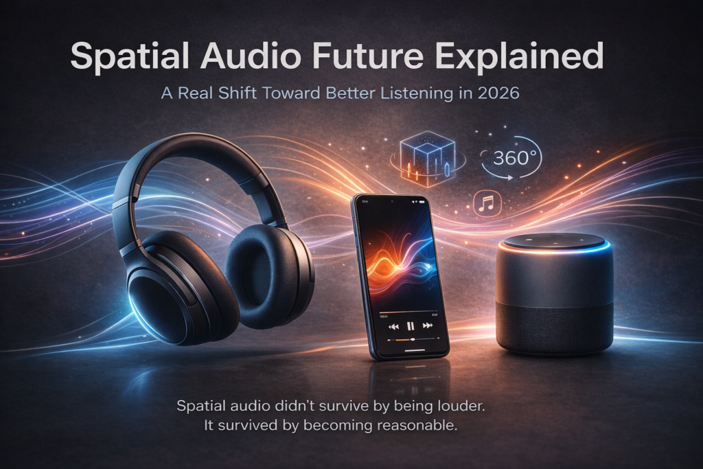 Spatial audio future showing how immersive sound improves comfort and listening experience