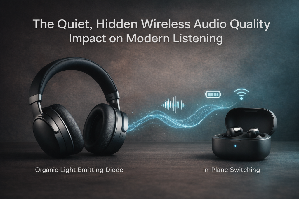 Wireless audio quality impact on sound perception, compression, and modern listening