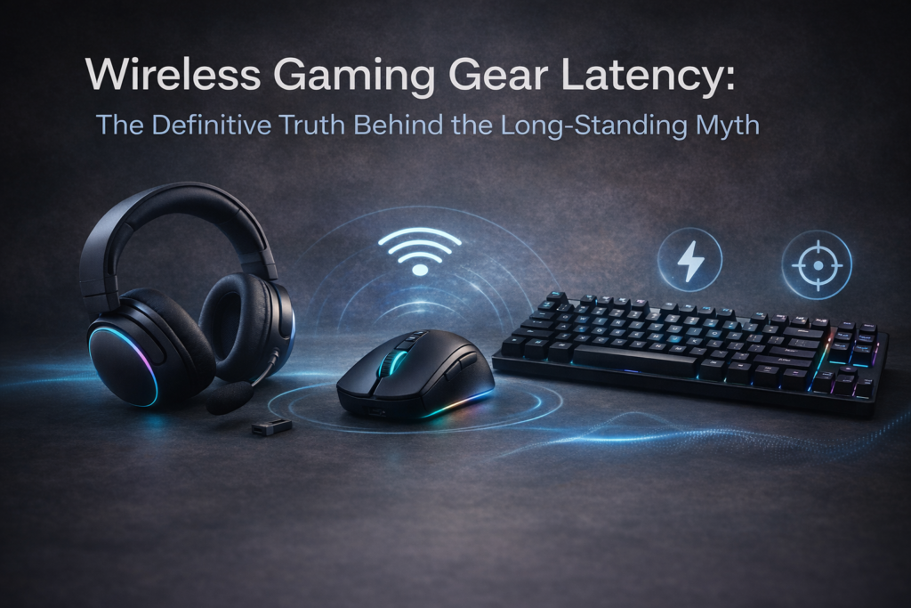 Wireless gaming gear latency comparison between modern wireless and wired peripherals