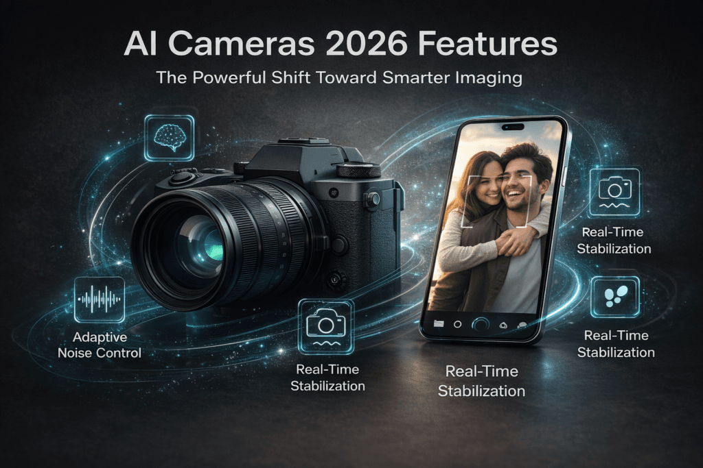 AI cameras 2026 features demonstrating real-time scene detection and subject tracking