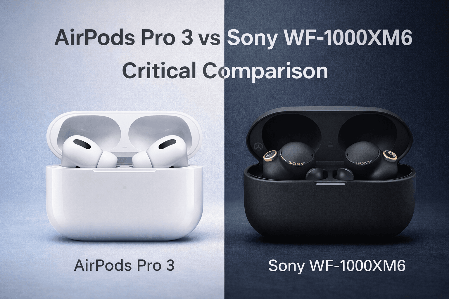 AirPods Pro 3 vs Sony WF-1000XM6 — Critical Comparison