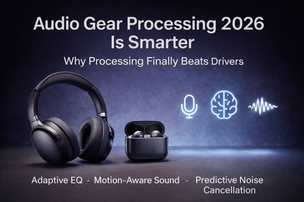 audio gear processing 2026 showing adaptive signal intelligence shaping sound quality