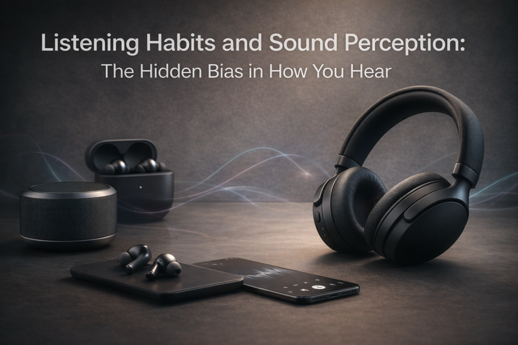 Listening habits and sound perception explained through everyday audio use