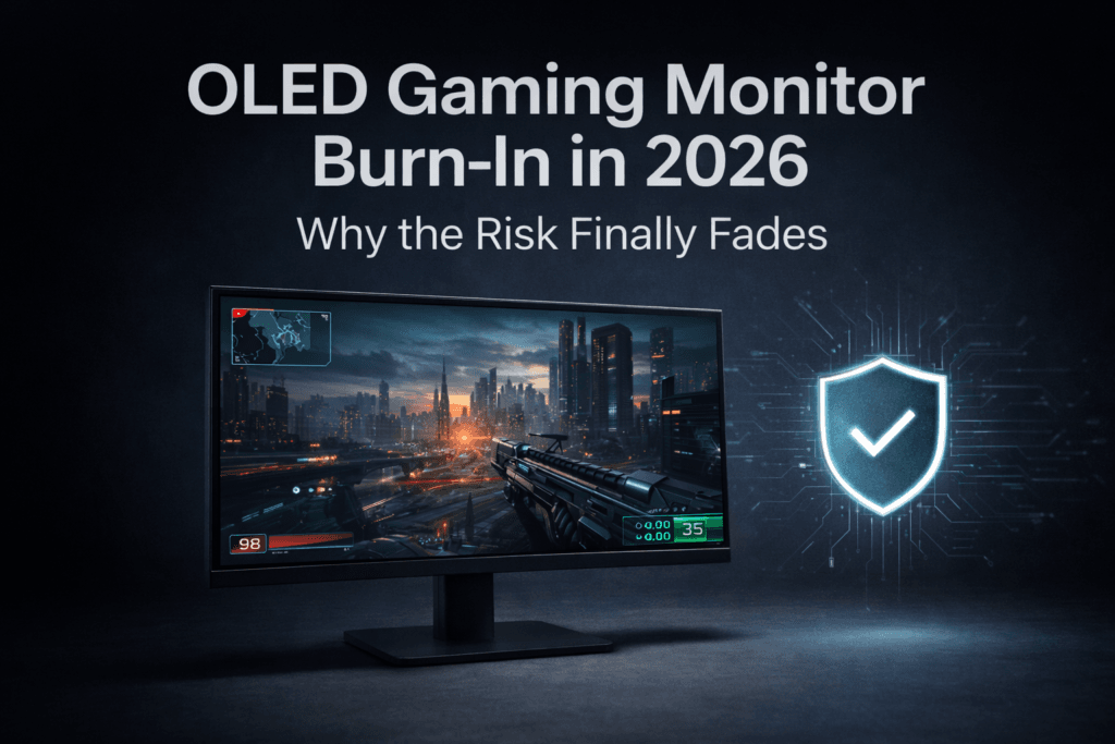 oled gaming monitor burn-in mitigation 2026