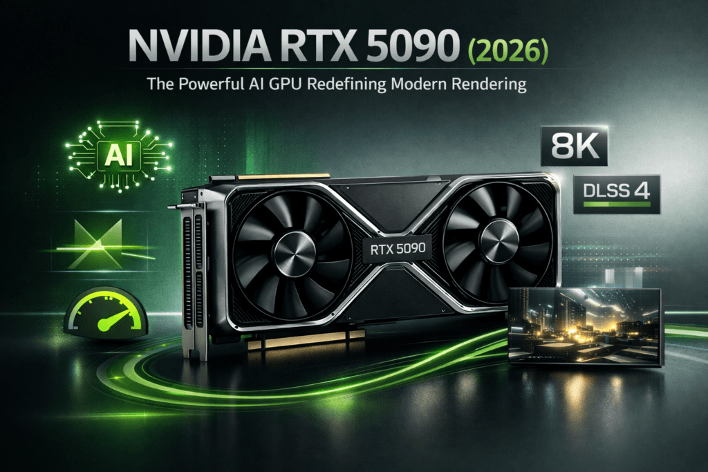 NVIDIA RTX 5090 AI accelerated GPU rendering architecture