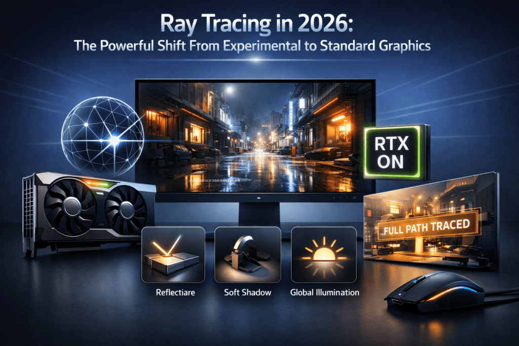 ray tracing technology in modern games showing realistic lighting and reflections